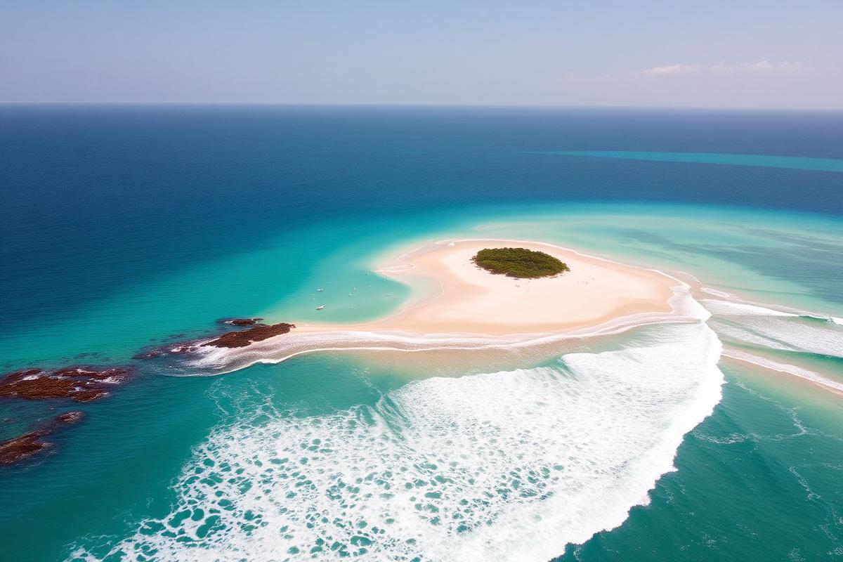 N'Gor island aerial view