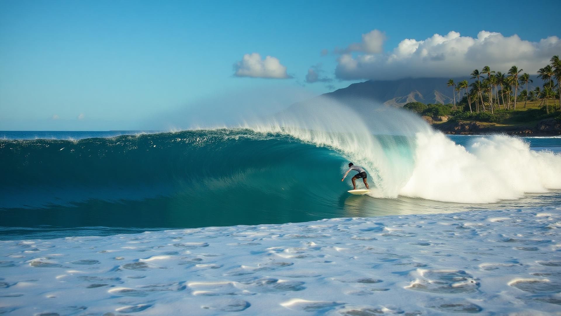 Maui Hawaii surf break