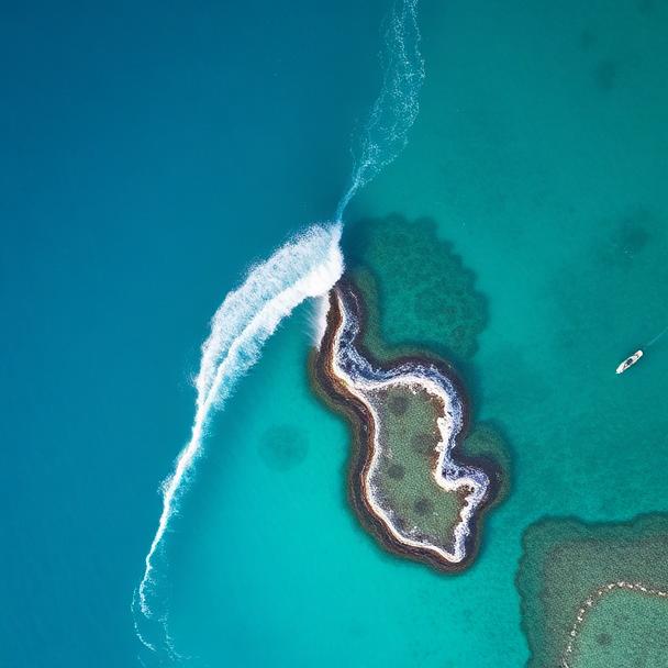 Teahupoo aerial