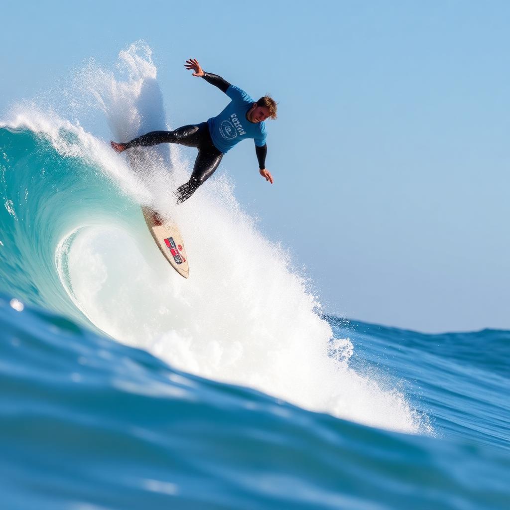 Surfista pro em Lower Trestles