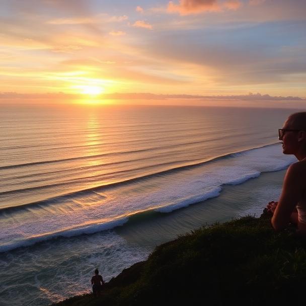 Uluwatu cliff sunset