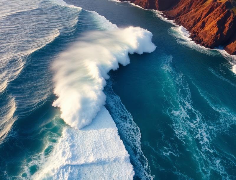 Waimea Bay aerial view